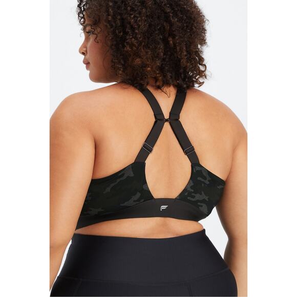Fabletics All Day Every Day Bra Black, Green & Gray Camo NEW Women's 4X - Picture 2 of 10